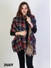 Plaid Print Blanket Scarf 